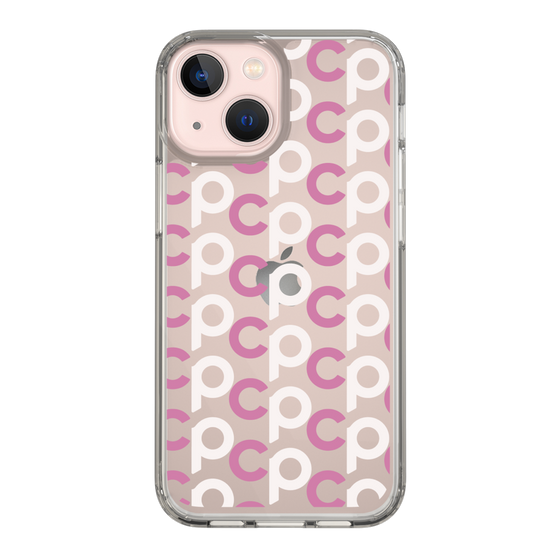Slim Protection Case［ Original - CASEPLAY Initial All-over Pattern - Pink ］