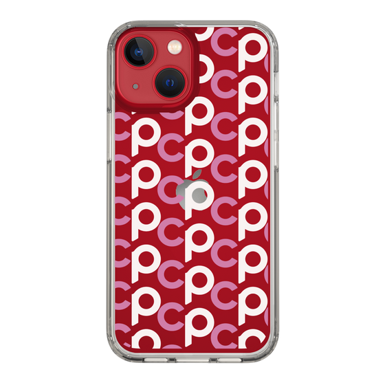 Slim Protection Case［ Original - CASEPLAY Initial All-over Pattern - Pink ］
