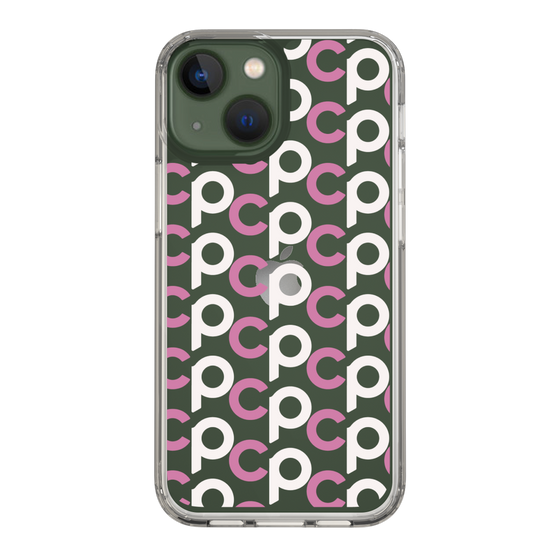 Slim Protection Case［ Original - CASEPLAY Initial All-over Pattern - Pink ］