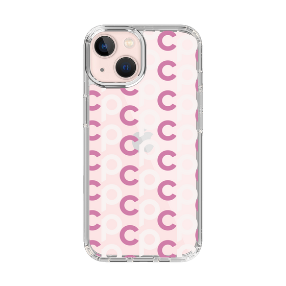 Slim Protection Case［ Original - CASEPLAY Initial All-over Pattern - Pink ］