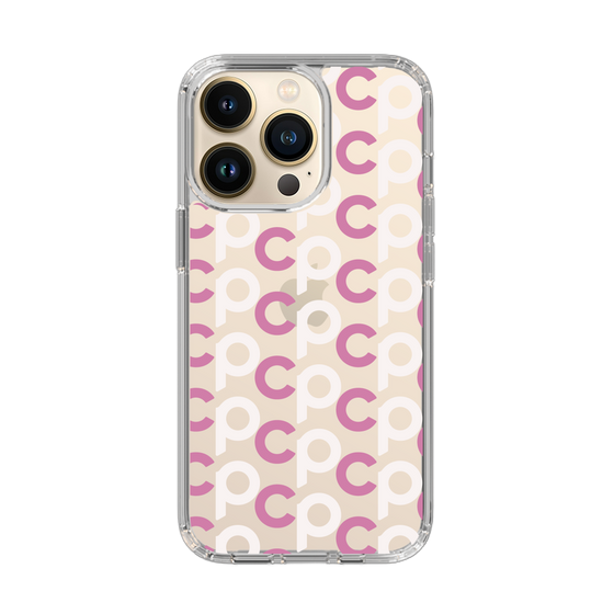 Slim Protection Case［ Original - CASEPLAY Initial All-over Pattern - Pink ］