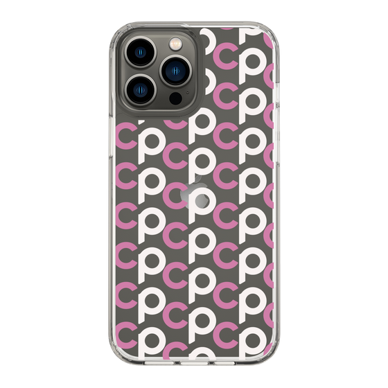 Slim Protection Case［ Original - CASEPLAY Initial All-over Pattern - Pink ］