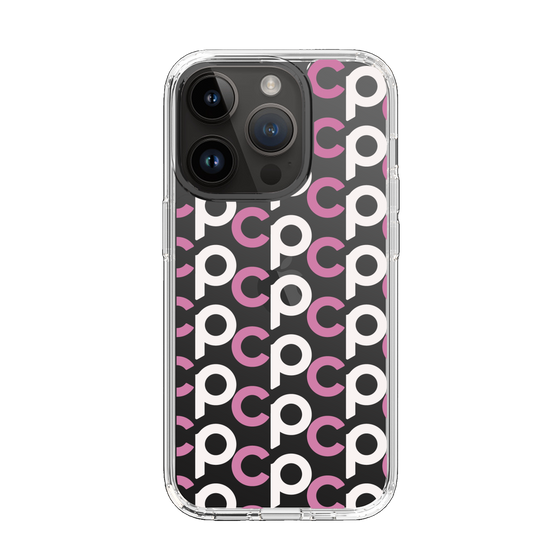 Slim Protection Case［ Original - CASEPLAY Initial All-over Pattern - Pink ］
