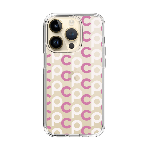 Slim Protection Case［ Original - CASEPLAY Initial All-over Pattern - Pink ］