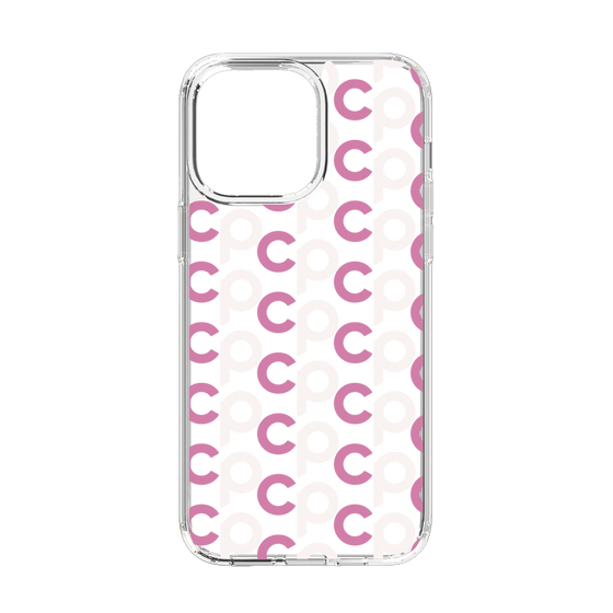 Slim Protection Case［ Original - CASEPLAY Initial All-over Pattern - Pink ］