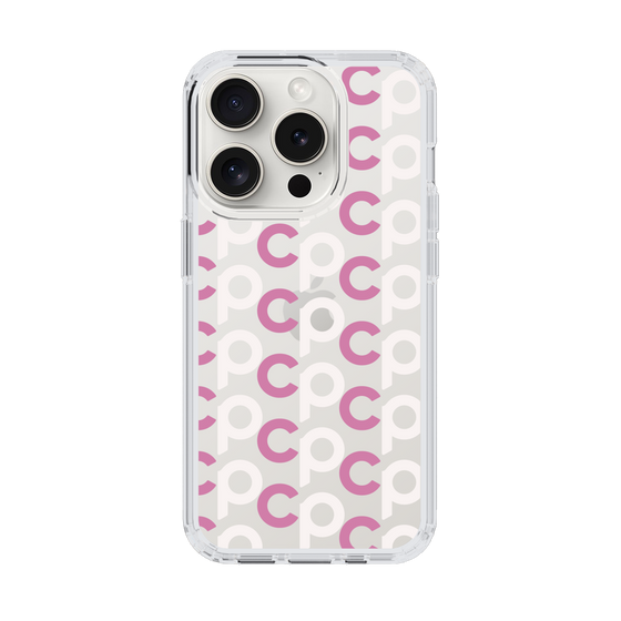 Slim Protection Case［ Original - CASEPLAY Initial All-over Pattern - Pink ］