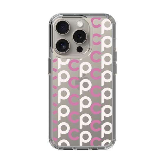 Slim Protection Case［ Original - CASEPLAY Initial All-over Pattern - Pink ］