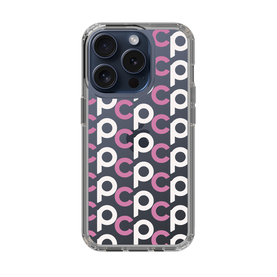 Slim Protection Case［ Original - CASEPLAY Initial All-over Pattern - Pink ］