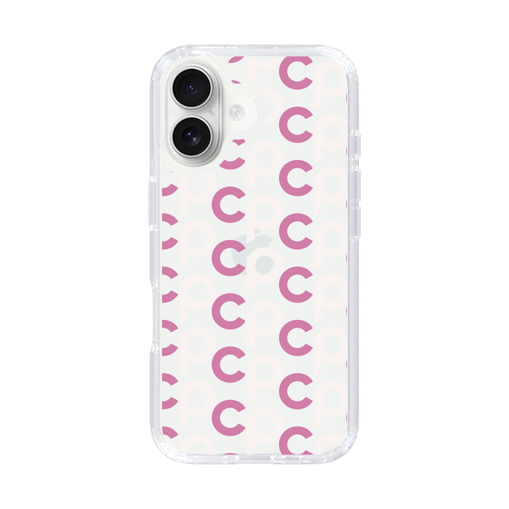 Slim Protection Case［ Original - CASEPLAY Initial All-over Pattern - Pink ］