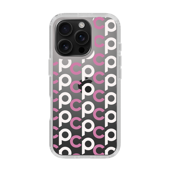 Slim Protection Case［ Original - CASEPLAY Initial All-over Pattern - Pink ］