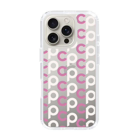 Slim Protection Case［ Original - CASEPLAY Initial All-over Pattern - Pink ］