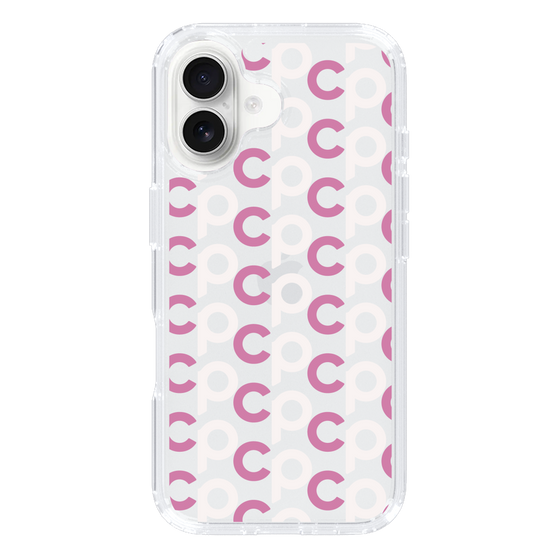 Slim Protection Case［ Original - CASEPLAY Initial All-over Pattern - Pink ］