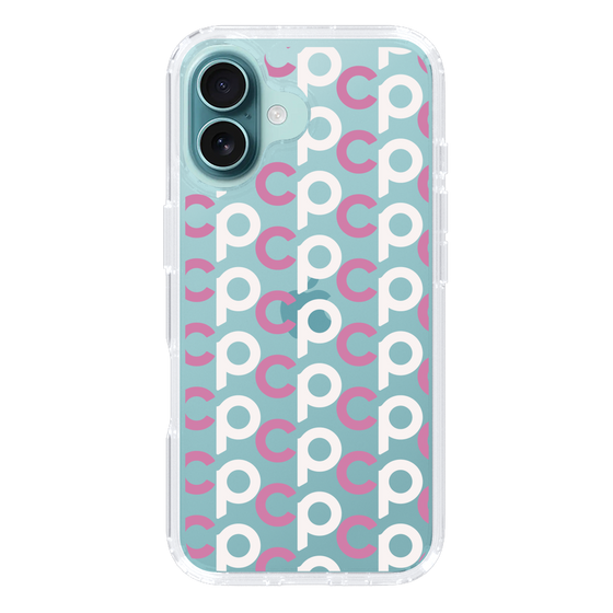 Slim Protection Case［ Original - CASEPLAY Initial All-over Pattern - Pink ］