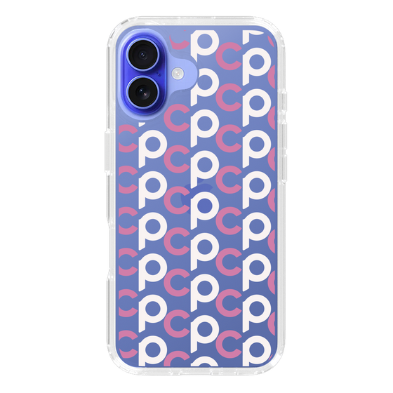 Slim Protection Case［ Original - CASEPLAY Initial All-over Pattern - Pink ］