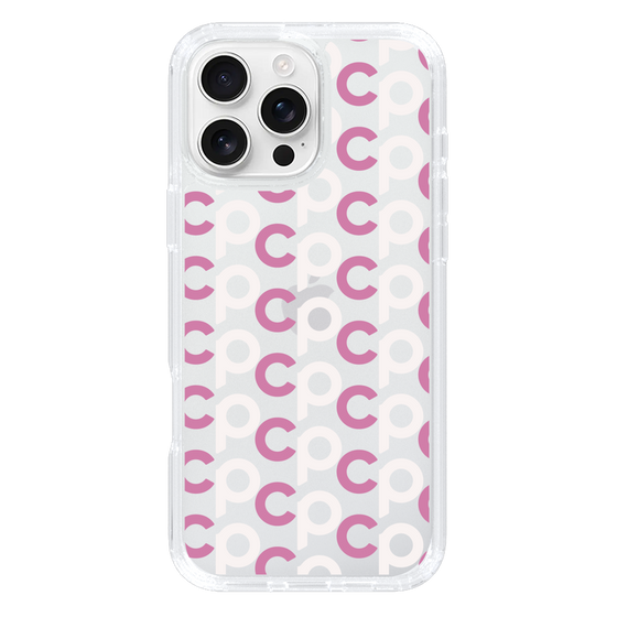 Slim Protection Case［ Original - CASEPLAY Initial All-over Pattern - Pink ］