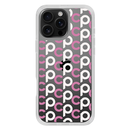 Slim Protection Case［ Original - CASEPLAY Initial All-over Pattern - Pink ］