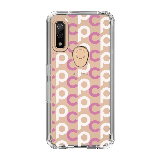 Slim Protection Case［ Original - CASEPLAY Initial All-over Pattern - Pink ］