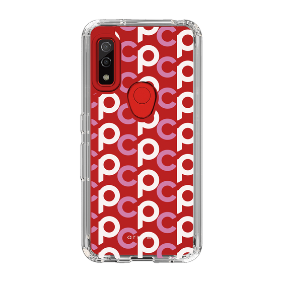 Slim Protection Case［ Original - CASEPLAY Initial All-over Pattern - Pink ］