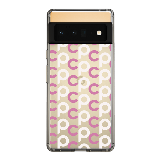 Slim Protection Case［ Original - CASEPLAY Initial All-over Pattern - Pink ］