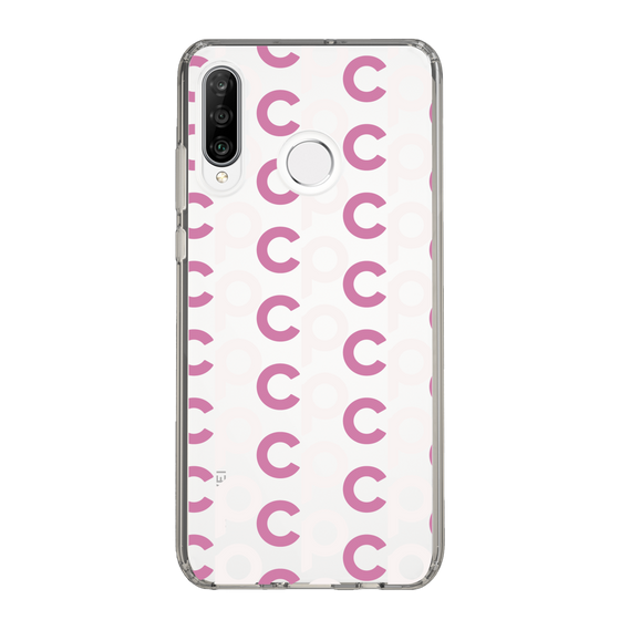 Slim Protection Case［ Original - CASEPLAY Initial All-over Pattern - Pink ］