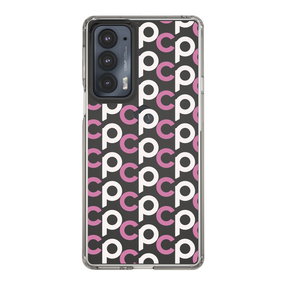 Slim Protection Case［ Original - CASEPLAY Initial All-over Pattern - Pink ］