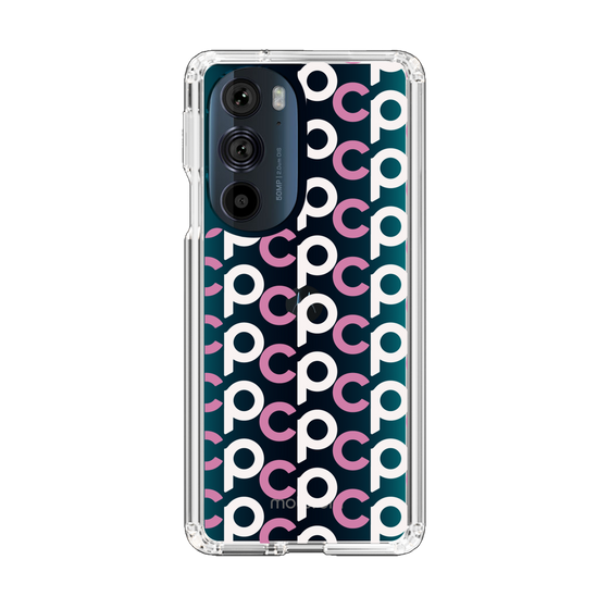 Slim Protection Case［ Original - CASEPLAY Initial All-over Pattern - Pink ］