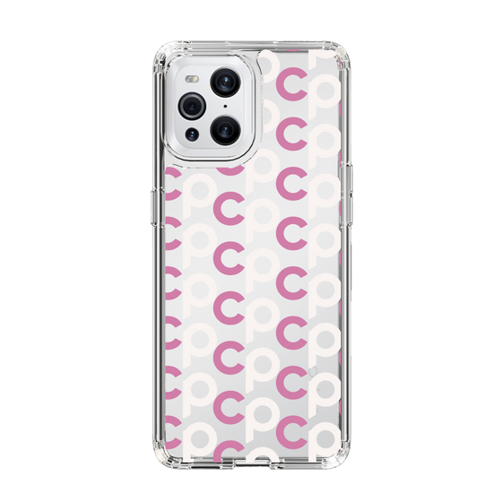Slim Protection Case［ Original - CASEPLAY Initial All-over Pattern - Pink ］