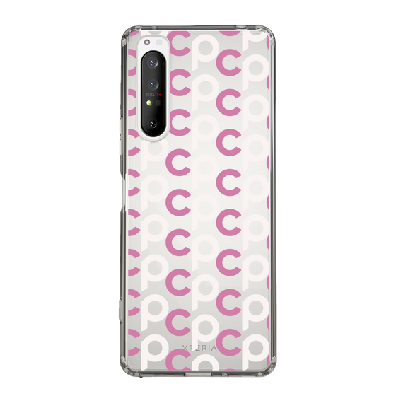 Slim Protection Case［ Original - CASEPLAY Initial All-over Pattern - Pink ］
