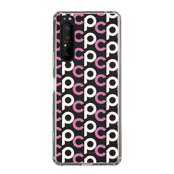 Slim Protection Case［ Original - CASEPLAY Initial All-over Pattern - Pink ］