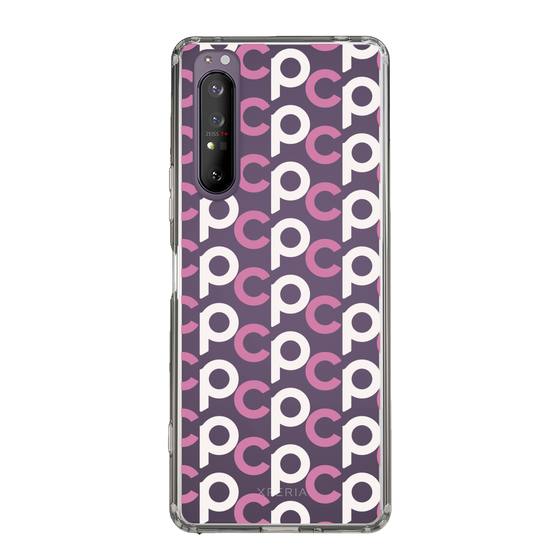 Slim Protection Case［ Original - CASEPLAY Initial All-over Pattern - Pink ］