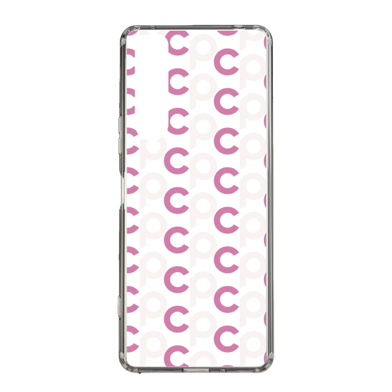 Slim Protection Case［ Original - CASEPLAY Initial All-over Pattern - Pink ］