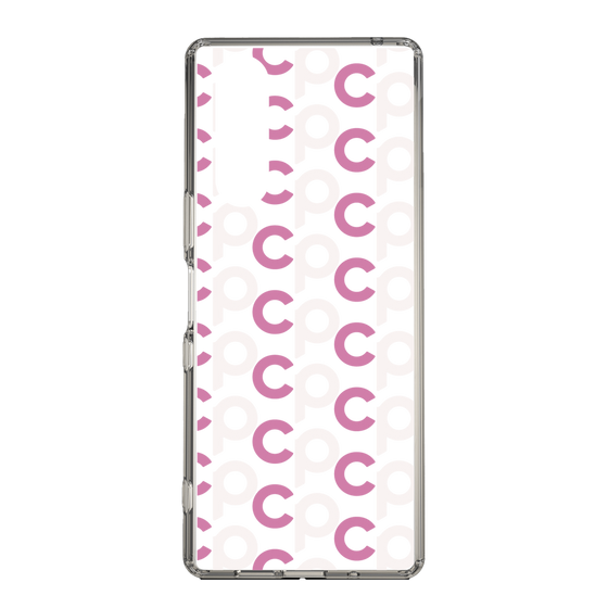 Slim Protection Case［ Original - CASEPLAY Initial All-over Pattern - Pink ］