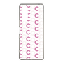Slim Protection Case［ Original - CASEPLAY Initial All-over Pattern - Pink ］