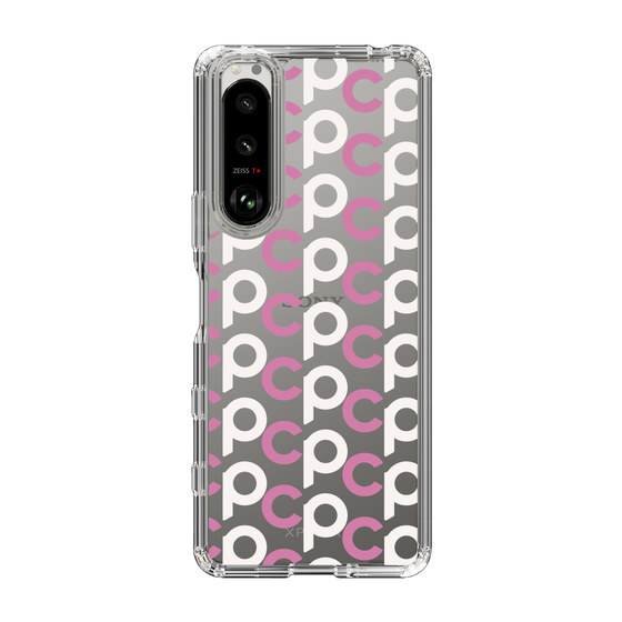 Slim Protection Case［ Original - CASEPLAY Initial All-over Pattern - Pink ］