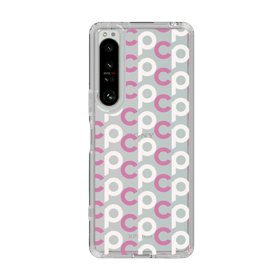 Slim Protection Case［ Original - CASEPLAY Initial All-over Pattern - Pink ］