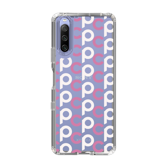 Slim Protection Case［ Original - CASEPLAY Initial All-over Pattern - Pink ］