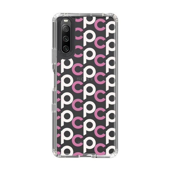 Slim Protection Case［ Original - CASEPLAY Initial All-over Pattern - Pink ］