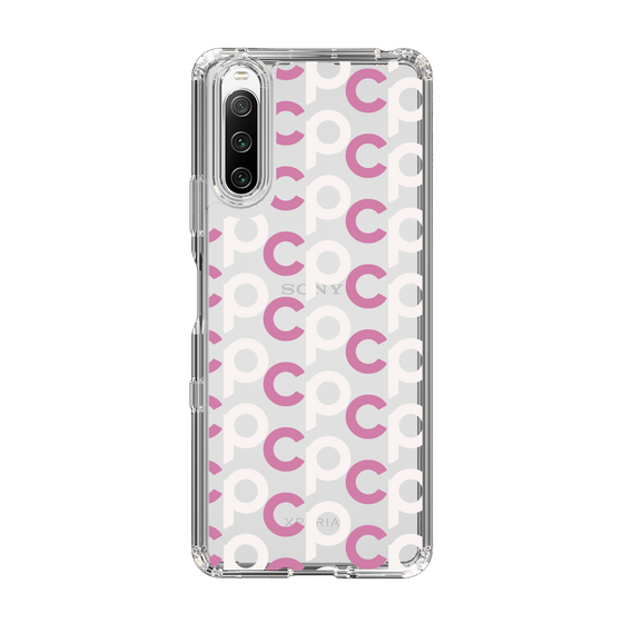 Slim Protection Case［ Original - CASEPLAY Initial All-over Pattern - Pink ］