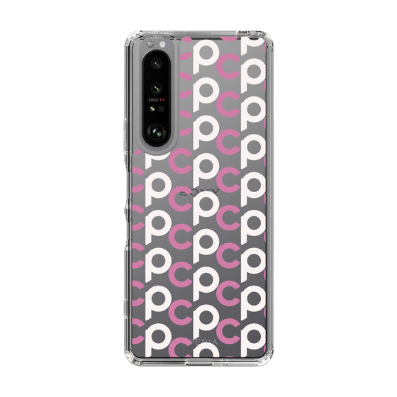 Slim Protection Case［ Original - CASEPLAY Initial All-over Pattern - Pink ］