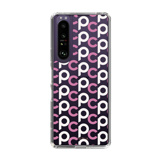 Slim Protection Case［ Original - CASEPLAY Initial All-over Pattern - Pink ］