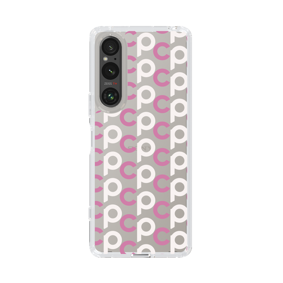 Slim Protection Case［ Original - CASEPLAY Initial All-over Pattern - Pink ］