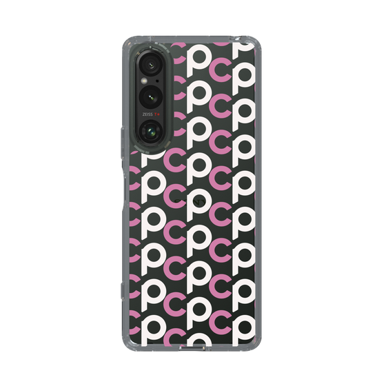 Slim Protection Case［ Original - CASEPLAY Initial All-over Pattern - Pink ］