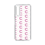 Slim Protection Case［ Original - CASEPLAY Initial All-over Pattern - Pink ］
