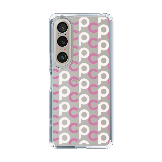 Slim Protection Case［ Original - CASEPLAY Initial All-over Pattern - Pink ］