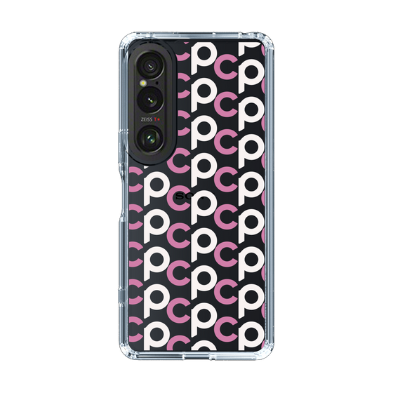 Slim Protection Case［ Original - CASEPLAY Initial All-over Pattern - Pink ］