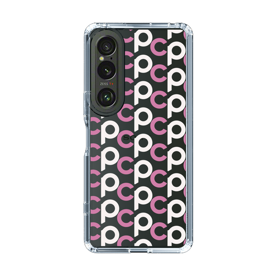 Slim Protection Case［ Original - CASEPLAY Initial All-over Pattern - Pink ］