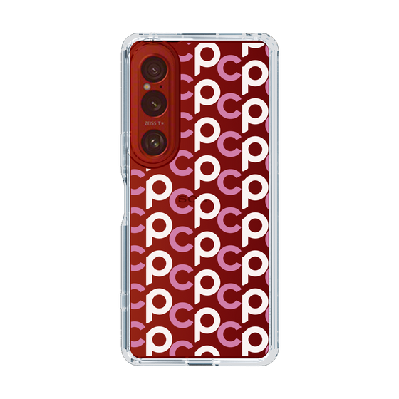 Slim Protection Case［ Original - CASEPLAY Initial All-over Pattern - Pink ］