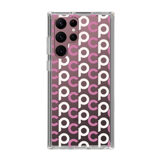 Slim Protection Case［ Original - CASEPLAY Initial All-over Pattern - Pink ］