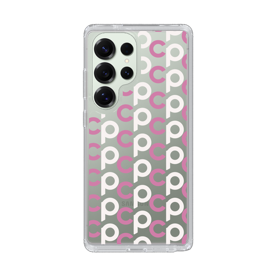 Slim Protection Case［ Original - CASEPLAY Initial All-over Pattern - Pink ］