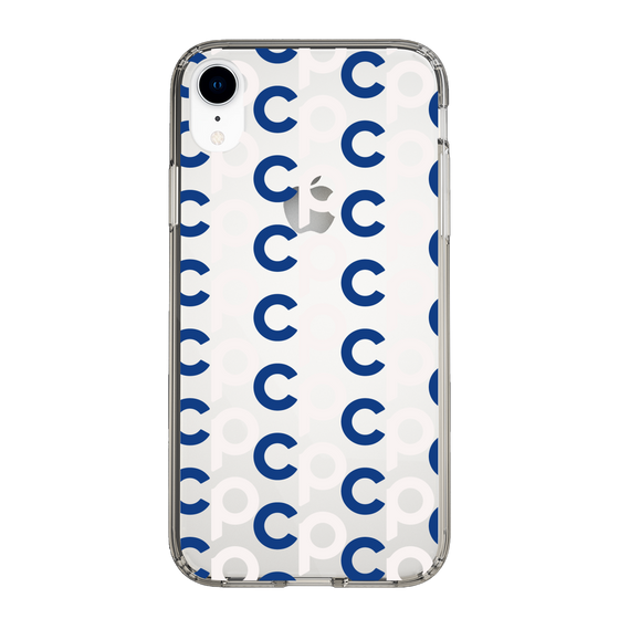 Slim Protection Case［ Original - CASEPLAY Initial All-over Pattern - Navy ］